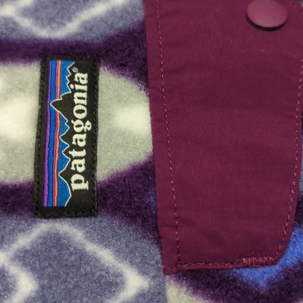 NEW Small PATAGONIA Purple LIGHTWEIGHT SNAP-T HOODED JACKET WOMEN'S Medium/L - Picture 6 of 9